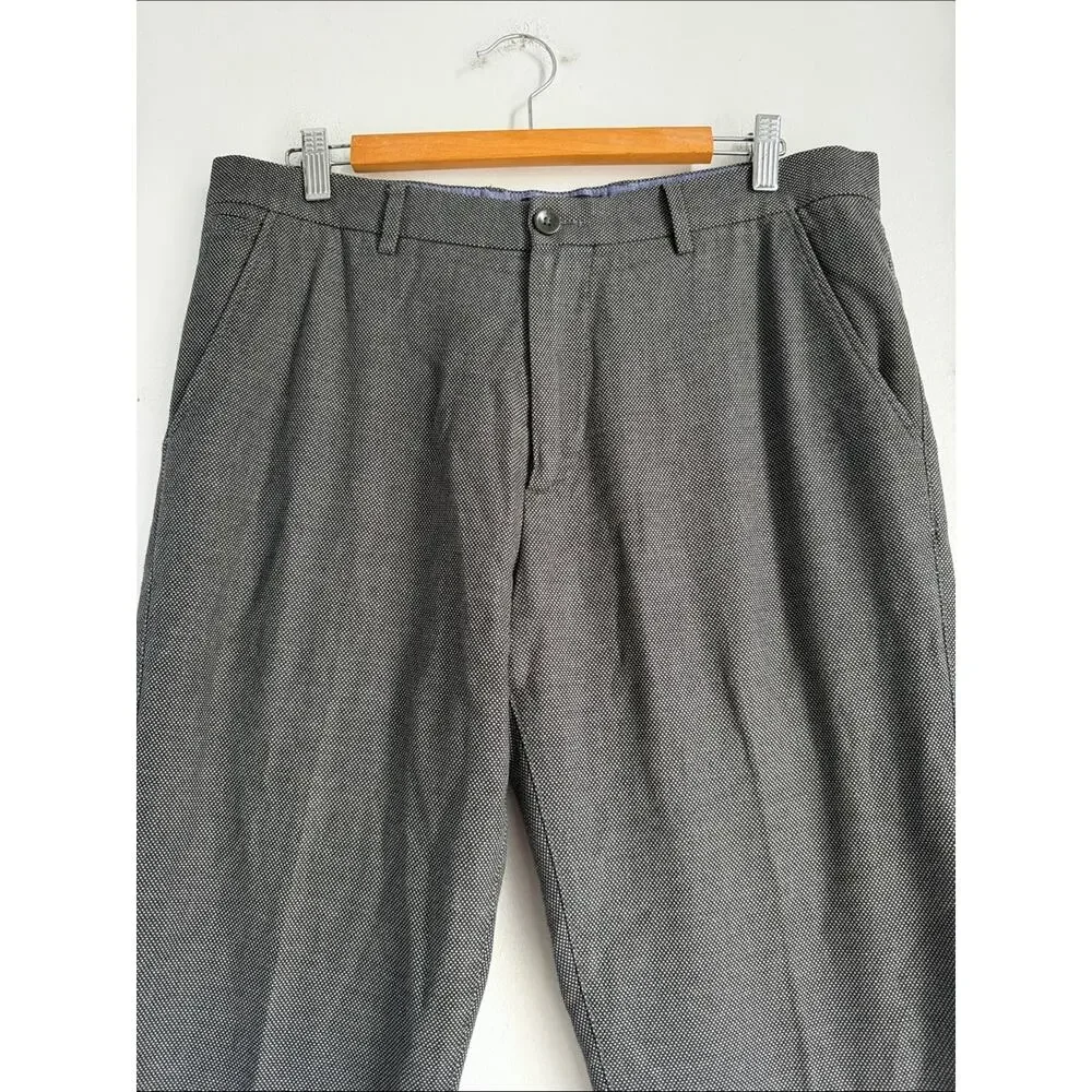 Banana Republic Kentfield Pant flat front slim straight leg dress pant sz 34x30